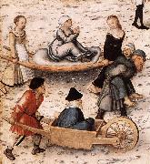 CRANACH, Lucas the Elder The Fountain of Youth (detail) sd oil painting on canvas